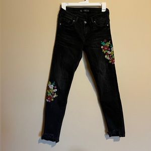 Zara Floral Jeans